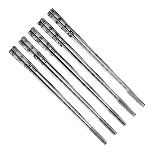JECOMPRIS 5 Paare Essstäbchen Rutschfeste Leichte Essstäbchen für Asiatische Dinnerpartys Spülmaschinenfest und Langlebig Eleganter Geschenkbox von JECOMPRIS