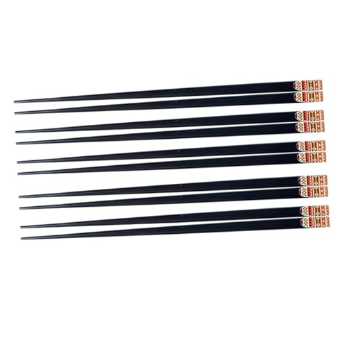 JECOMPRIS 5 Paare Japanische Essstäbchen aus Massivem Naturholz mit Stilvollem Print Wiederverwendbar Langlebig Korrosionsbeständig Praktisches Essbesteck Set für Zuhause und Restaurant JECOMPRIS 5 Paare Japanische Essstäbchen aus Massivem Naturholz mit Stilvollem Print Wiederverwendbar Langlebig Korrosionsbeständig Praktisches Essbesteck Set für Zuhause und Restaurant von JECOMPRIS