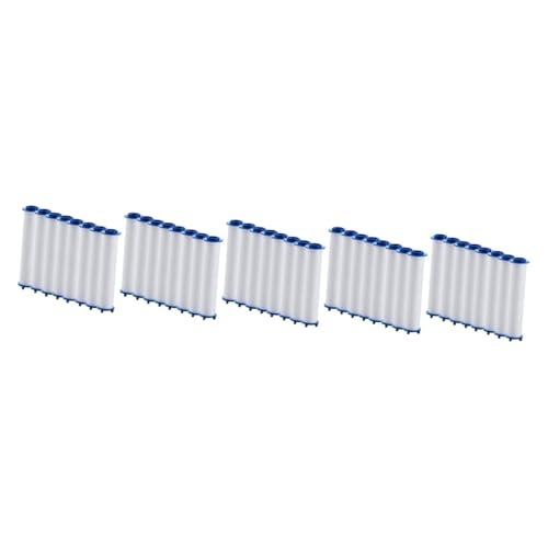 JECOMPRIS 5 Sätze Haushaltsduschfilterköpfe Duschwasserfilter Badefilter Duschersatzfilter Gefilterter Duschsprinklerfilter Duschkopffilter Austauschbarer Wasserfilter Pp 8 Stücke * 5 von JECOMPRIS