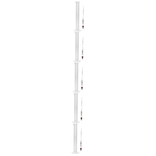 JECOMPRIS 5 Sätze Salzgehaltsmesser -Set Wassertester Aquarium Aquarium Testkit für Aquarien Aquariensalz Tank Professionelles Aquarientestgerät Meerwasserqualitätstester Glas Transparent von JECOMPRIS