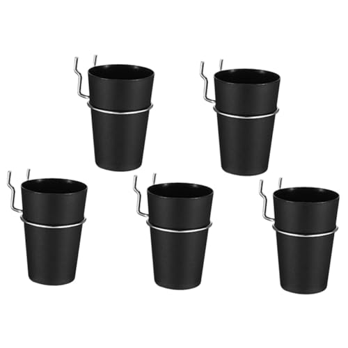 JECOMPRIS 5 Sätze Schwarze Pegboard Becher mit Haken Stabile Aufbewahrungslösung für Werkzeug und Bastelbedarf Einfach ohne Bohren an Wand Stecktafel zu Befestigen Platzsparend für von JECOMPRIS