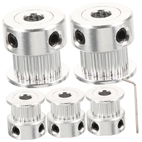 JECOMPRIS 5er Set GT2 Synchronrädchen 20 Zähne Mit 5mm Bohrung Für 3D Drucker Reprap Und Prusa Hochwertige Zahnriemenscheiben Für Präzise Antriebe Inkl Sechskantschlüssel JECOMPRIS 5er Set GT2 Synchronrädchen 20 Zähne Mit 5mm Bohrung Für 3D Drucker Reprap Und Prusa Hochwertige Zahnriemenscheiben Für Präzise Antriebe Inkl Sechskantschlüssel von JECOMPRIS