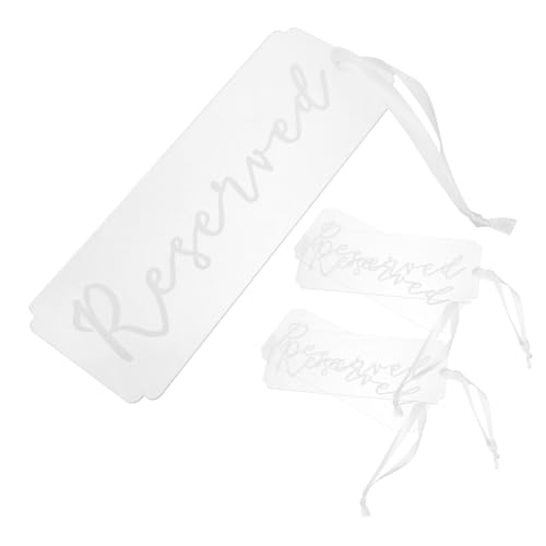 JECOMPRIS 5 Stück Hochzeitsstuhlschild hängend für Reserviertes Zeichen Hängen vorbehalten Party Bank Aufhängen reservierter Schilder Reservierungssitzschilder Reservierte Sitzschilder Acryl JECOMPRIS 5 Stück Hochzeitsstuhlschild hängend für Reserviertes Zeichen Hängen vorbehalten Party Bank Aufhängen reservierter Schilder Reservierungssitzschilder Reservierte Sitzschilder Acryl von JECOMPRIS