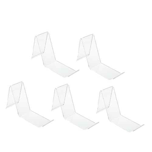 JECOMPRIS 5 Stück Teiliges Schuhdisplay Regal Transparent Schuhständer mit Kompakter und Ergonomischem Bogen Design für Einzelhandel und Schuhpräsentation von JECOMPRIS