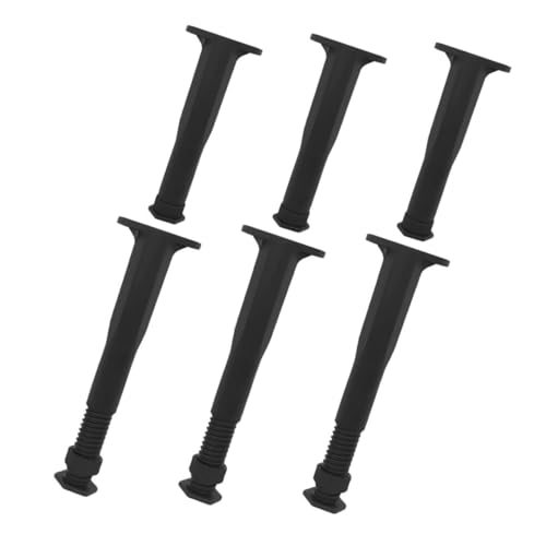 JECOMPRIS 6 Stück Bettrahmen Stützbeine Verstellbar Bettrahmen Bettrahmen Tischstützbein Verstellbare Bettbeine Tischstützfüße Bettstützbeine Stuhlstützbein Sofabein von JECOMPRIS