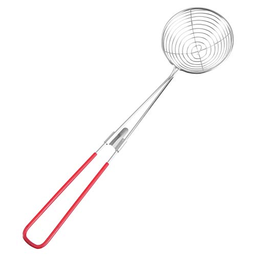 JECOMPRIS Schöpflöffel 6 Stück mit Langem Griff Milchteefilter für Bubble Tea und Frittiergut Hitzebeständig Perforiert Küchengerät von JECOMPRIS