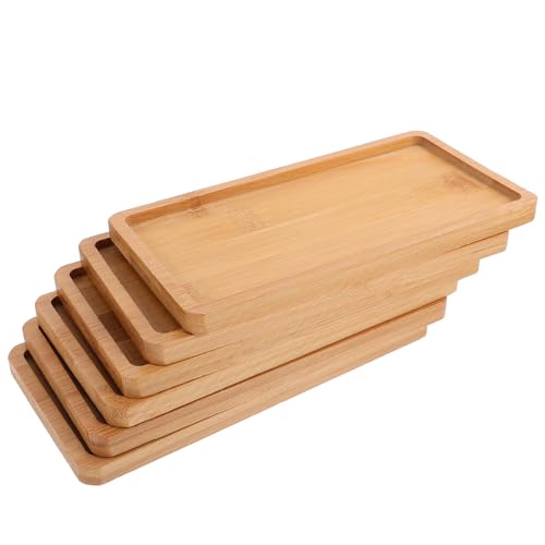 JECOMPRIS 6 Stück Servierbrett Rechteckig Teller Tabletts Weiden Akazie Aufschlag Tragbar Unterhaltsam Für Groß Platten Geformt Kleine Tablett Party Khaki Holz JECOMPRIS 6 Stück Servierbrett Rechteckig Teller Tabletts Weiden Akazie Aufschlag Tragbar Unterhaltsam Für Groß Platten Geformt Kleine Tablett Party Khaki Holz von JECOMPRIS