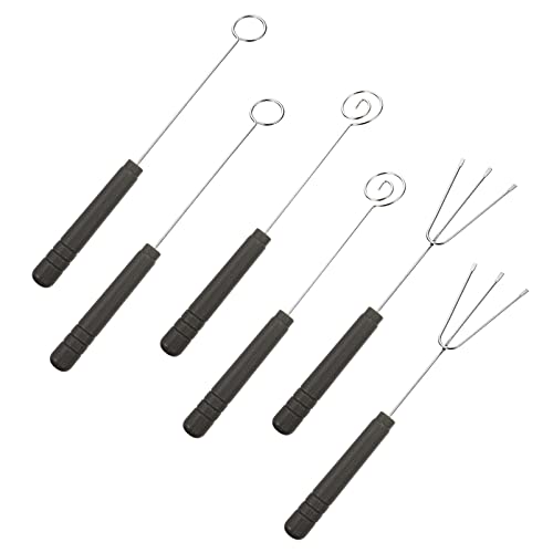 JECOMPRIS 6 Stück Teiliges Fonduegabel Set aus Schokoladentauchgabeln für Käsefondue Pralinen Obst und Desserts Langlebige Küchenwerkzeuge für Kreative Dekoration von JECOMPRIS