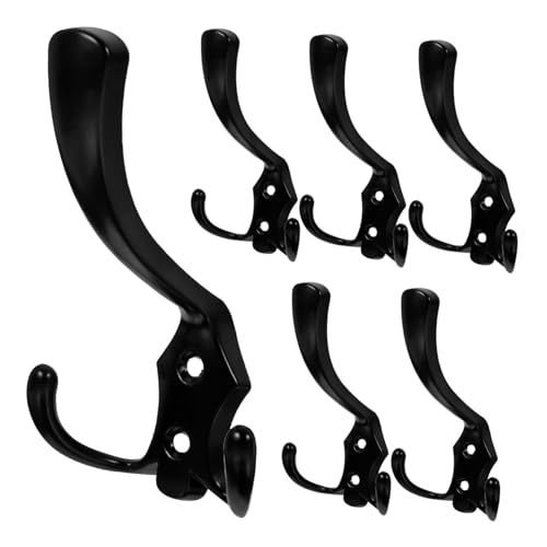 JECOMPRIS 6 Stück Vintage Garderobenhaken aus Robustem Zinklegierung Retro Wandhaken mit Hoher Tragkraft für Kleidung Schlüssel Taschen für Schlafzimmer Badezimmer Flur JECOMPRIS 6 Stück Vintage Garderobenhaken aus Robustem Zinklegierung Retro Wandhaken mit Hoher Tragkraft für Kleidung Schlüssel Taschen für Schlafzimmer Badezimmer Flur von JECOMPRIS