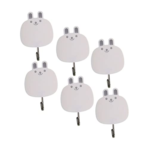 JECOMPRIS 6 Stück Wandhaken aus Kreativen Selbstklebenden Hasenhaken Dekorative Haken für Handtücher Jacken und für Wohnzimmer Badezimmer und Küche JECOMPRIS 6 Stück Wandhaken aus Kreativen Selbstklebenden Hasenhaken Dekorative Haken für Handtücher Jacken und für Wohnzimmer Badezimmer und Küche von JECOMPRIS