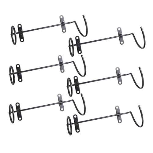 JECOMPRIS Rotweinregal aus 6 Stück Wand Weinflaschenhalter Metall Weinregal für Stilvolle Präsentation Platzsparendes Design für Küche und Bar von JECOMPRIS