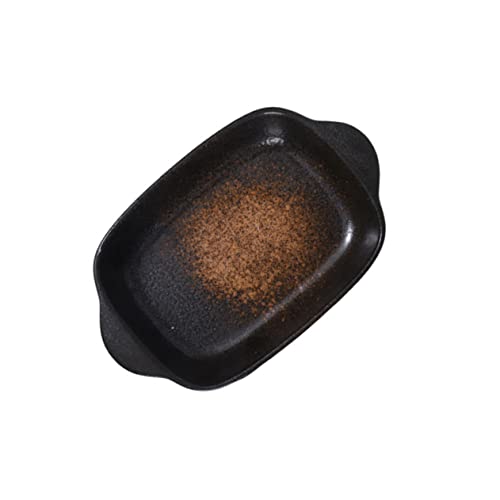 JECOMPRIS Amphora Behälter Tablett Backformen Für Den Haushalt Binaurale Auflaufform Besteck Pfannenwender Grillschale Für Torten Dekoration Runde Auflaufform Backplatte Keramik von JECOMPRIS