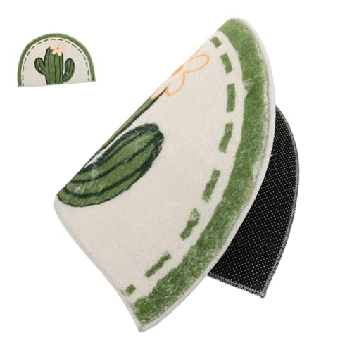 JECOMPRIS Badezimmer-bodenmatte Toilettenmatte Bodenmatten Badezimmer Duschvorleger Für Badezimmer Halbkreisförmiger Teppich Bodenmatte Badezimmer Polyester (Polyester) von JECOMPRIS