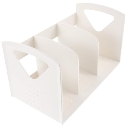 JECOMPRIS Buchlagerstange Bücherregal tragbar weißes Regal bücherregal Kinderzimmer Bücherregale Klassenzimmer modern groß Desktop-Speicherregal Tabletop -Bücherregal Desktop-Regal-Organizer von JECOMPRIS