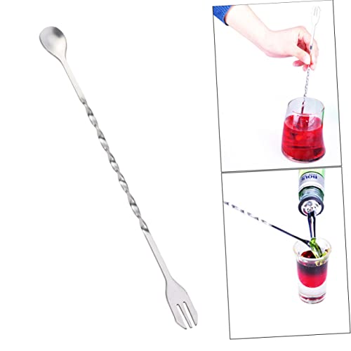 JECOMPRIS Cocktail Rührlöffel mit Mischgabel Langer Bar Teelöffel für Cocktails und Tees Spülmaschinenfestes Barkeeper Werkzeug Wiederverwendbar JECOMPRIS Cocktail Rührlöffel mit Mischgabel Langer Bar Teelöffel für Cocktails und Tees Spülmaschinenfestes Barkeeper Werkzeug Wiederverwendbar von JECOMPRIS
