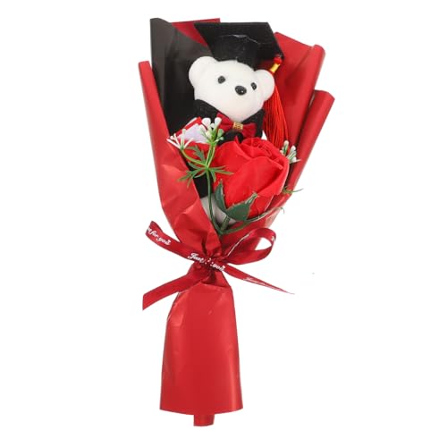 JECOMPRIS Dr. Bear Puppenstrauß Künstliche Abschlussblumen Mini-abschlussbär Blumenbär Graduierung Künstlicher Blumenstrauß Bärenstrauß Für Die Abschlussfeier Floraler Abschluss Rot Stoff JECOMPRIS Dr. Bear Puppenstrauß Künstliche Abschlussblumen Mini-abschlussbär Blumenbär Graduierung Künstlicher Blumenstrauß Bärenstrauß Für Die Abschlussfeier Floraler Abschluss Rot Stoff von JECOMPRIS