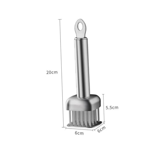 JECOMPRIS Edelstahl Fleischzartmacher Nadel Rostfrei Steak Tenderizer Werkzeug mit Ergonomischem Griff für Zartes Fleisch Weicheren Geschmack Kompakt und Leicht für Küche Haushalt JECOMPRIS Edelstahl Fleischzartmacher Nadel Rostfrei Steak Tenderizer Werkzeug mit Ergonomischem Griff für Zartes Fleisch Weicheren Geschmack Kompakt und Leicht für Küche Haushalt von JECOMPRIS