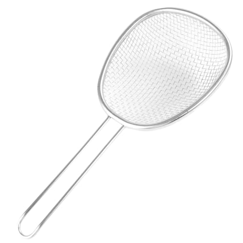JECOMPRIS Edelstahl Frittierkorb mit Hitzebeständigem Griff Vielseitiger Snack Pommes korb Rostfrei Wiederverwendbar zum Schnellen Abtropfen von Öl und Wasser in Küche und Haushalt von JECOMPRIS