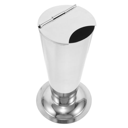 JECOMPRIS Edelstahl Pinzettenbehälter Kegelförmiger Halter für Instrumente Salon Sterilisator Aufbewahrungsbox Kratzschutz Glatte Oberfläche Langlebig und Sicher für Labor und Kosmetik von JECOMPRIS