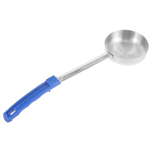 JECOMPRIS Edelstahl Portionslöffel Flacher Boden Schöpflöffel für Pizzasoße Küchenlöffel Portion Control Saucenlöffel Robust Leicht zu Reinigen für Küche und Restaurant von JECOMPRIS