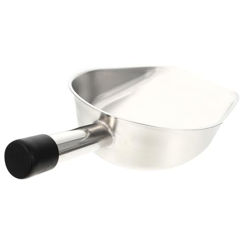 JECOMPRIS Edelstahl Schaufel Multifunktional für Eiswürfel Mehl Nüsse und Süßigkeiten Robust und Hygienisch für Küche Bar und Haushalt Kleine Handliche mit Glatter Oberfläche von JECOMPRIS
