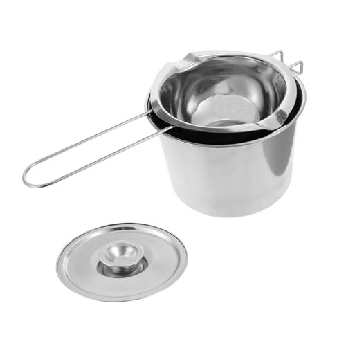 JECOMPRIS Edelstahl Schmelztopf mit Deckel Schokoladen Schmelzschale für Butter Käse und Fondue Hitzebeständig Ergonomischer Griff zum Schokolade Schmelzen und Backen JECOMPRIS Edelstahl Schmelztopf mit Deckel Schokoladen Schmelzschale für Butter Käse und Fondue Hitzebeständig Ergonomischer Griff zum Schokolade Schmelzen und Backen von JECOMPRIS