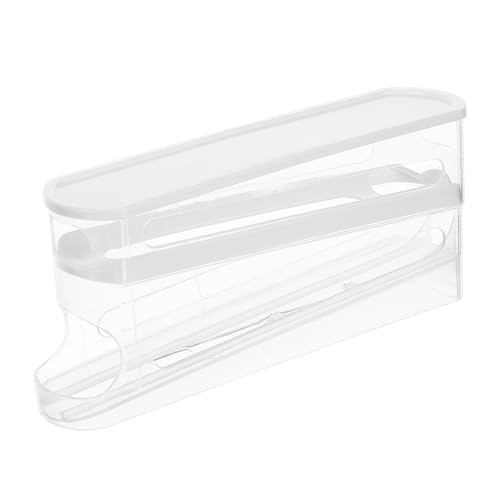 JECOMPRIS Eierbehälter für Kühlschrank Automatisch Rollender Eierdispenser Platzsparender Transparenter Eierhalter für Theke Vielseitig Einsetzbar Leicht zu Reinigen von JECOMPRIS