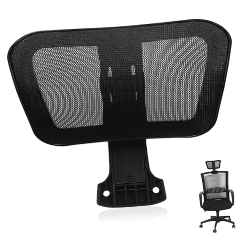 JECOMPRIS Ergonomische Bürostuhl Kopfstütze Mesh Kopfstützenaufsatz Verstellbar Nackenstützkissen für Computerstuhl Atmungsaktiv Schwarz JECOMPRIS Ergonomische Bürostuhl Kopfstütze Mesh Kopfstützenaufsatz Verstellbar Nackenstützkissen für Computerstuhl Atmungsaktiv Schwarz von JECOMPRIS