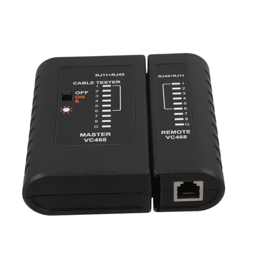 JECOMPRIS Ethernet Kabel Tester für Kabel mit Kontinuitätstest und Einfacher Handhabung für Utp STP Netzwerkanwendungen Schwarz JECOMPRIS Ethernet Kabel Tester für Kabel mit Kontinuitätstest und Einfacher Handhabung für Utp STP Netzwerkanwendungen Schwarz von JECOMPRIS