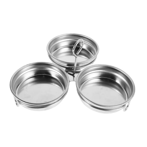 JECOMPRIS Gedämpfte Eiform Eierpfanne Aus Edelstahl Eier Kochende Form Werkzeug Zum Pochieren Von Eiern Eier-wilderer-becher Tablett Mit Pochierten Eiern Rostfreier Stahl Silber von JECOMPRIS