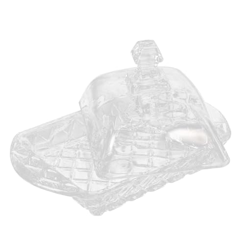 JECOMPRIS Glas Butterdose mit Deckel Wiederverwendbarer Frischhaltedose für Butter und Käse Transparente Aufbewahrungsbox für Küche und Kühlschrank Praktischer Butterbehälter für Zuhause JECOMPRIS Glas Butterdose mit Deckel Wiederverwendbarer Frischhaltedose für Butter und Käse Transparente Aufbewahrungsbox für Küche und Kühlschrank Praktischer Butterbehälter für Zuhause von JECOMPRIS