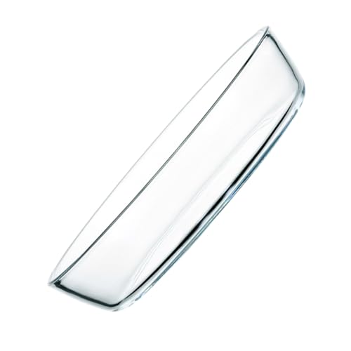 JECOMPRIS Große Ovale Glas Backform Hitzebeständig Mikrowellengeeignet Servierplatte für Salat Obst Kuchen Küche von JECOMPRIS