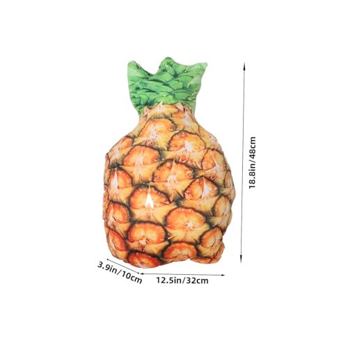 JECOMPRIS Großes Frucht Kissen Plüsch Sofa Dekoration Kuscheliges Sofakissen Obstform Weiches Baumwolle Polyester Kissen für Büro und Zuhause Lumbar Unterstützung von JECOMPRIS