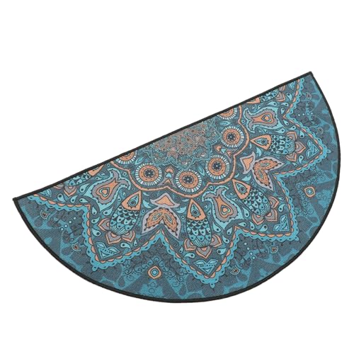 JECOMPRIS Halbrunde Bohemian Fußmatte Ethnischer Teppich für Eingangsbereich Badezimmer und Schlafzimmer Waschbar rutschfest aus Hochwertigem für Stilvolle Wohnräume JECOMPRIS Halbrunde Bohemian Fußmatte Ethnischer Teppich für Eingangsbereich Badezimmer und Schlafzimmer Waschbar rutschfest aus Hochwertigem für Stilvolle Wohnräume von JECOMPRIS