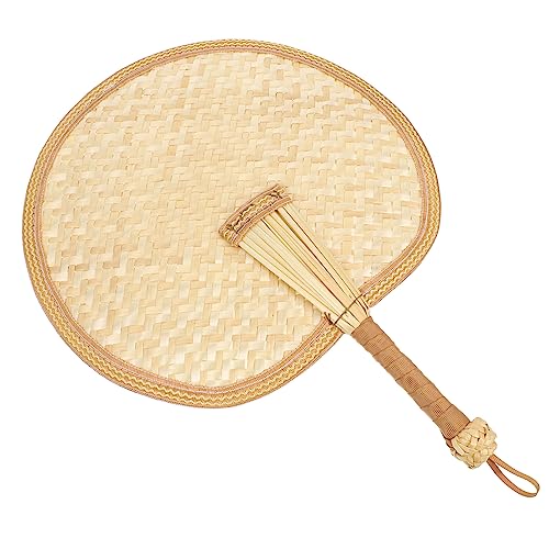 JECOMPRIS Handfächer Handgefertigt Sommer Vintage Fächer aus Naturmaterialien Leicht und Tragbar für Senioren und Handgewebter Dekorationsfächer JECOMPRIS Handfächer Handgefertigt Sommer Vintage Fächer aus Naturmaterialien Leicht und Tragbar für Senioren und Handgewebter Dekorationsfächer von JECOMPRIS