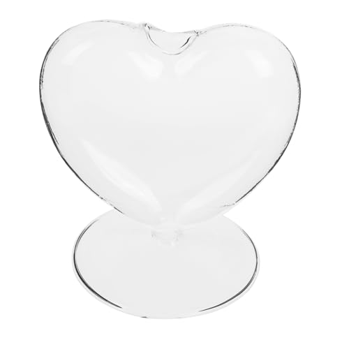 JECOMPRIS Herzförmige Glasvase Für Blumenarrangements Pflanzgefäße Und Dekoration Im Innenbereich Klare Vasen Für Tischdekoration Moderne Wohnaccessoires JECOMPRIS Herzförmige Glasvase Für Blumenarrangements Pflanzgefäße Und Dekoration Im Innenbereich Klare Vasen Für Tischdekoration Moderne Wohnaccessoires von JECOMPRIS