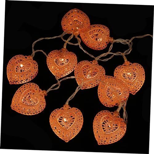 JECOMPRIS Herzform Lichterkette Warmweiße LED Retro Dekolicht für Innen ohne Batterie Geeignet für Wohnzimmer Schlafzimmer Hochzeit Party Weihnachtsdeko JECOMPRIS Herzform Lichterkette Warmweiße LED Retro Dekolicht für Innen ohne Batterie Geeignet für Wohnzimmer Schlafzimmer Hochzeit Party Weihnachtsdeko von JECOMPRIS