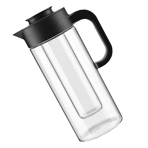 JECOMPRIS Hitzebeständiger Glaskrug mit Edelstahlfilter Großer Wasserkaraffe Transparentes Teeglas mit Ergonomischem Griff Tropffreier Ausgießer Geeignet für Kalte Getränke und Tee JECOMPRIS Hitzebeständiger Glaskrug mit Edelstahlfilter Großer Wasserkaraffe Transparentes Teeglas mit Ergonomischem Griff Tropffreier Ausgießer Geeignet für Kalte Getränke und Tee von JECOMPRIS