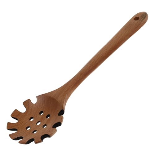 JECOMPRIS Holz Nudel Schöpflöffel aus Buchenholz Praktischer Nudelsieb Kochlöffel Leicht zu Reinigen Glatte Oberfläche zum Abseihen von Spaghetti und Pasta Küchenutensil für Effizientes JECOMPRIS Holz Nudel Schöpflöffel aus Buchenholz Praktischer Nudelsieb Kochlöffel Leicht zu Reinigen Glatte Oberfläche zum Abseihen von Spaghetti und Pasta Küchenutensil für Effizientes von JECOMPRIS