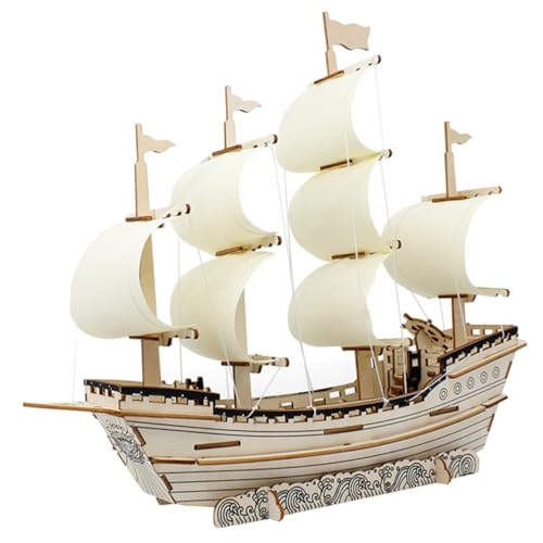 JECOMPRIS Holz Puzzle Segelboot Modell DIY Puzzle Für Erwachsene Zum Bauen Und Dekorieren Mit Hoher Qualität Und Langlebiger Struktur JECOMPRIS Holz Puzzle Segelboot Modell DIY Puzzle Für Erwachsene Zum Bauen Und Dekorieren Mit Hoher Qualität Und Langlebiger Struktur von JECOMPRIS