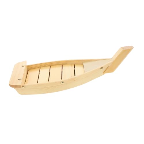 JECOMPRIS Holz Sushi Boot Servierteller Boot Form Japanisches Snack Tablett für Sushi und Sashimi für Zuhause und Restaurants JECOMPRIS Holz Sushi Boot Servierteller Boot Form Japanisches Snack Tablett für Sushi und Sashimi für Zuhause und Restaurants von JECOMPRIS