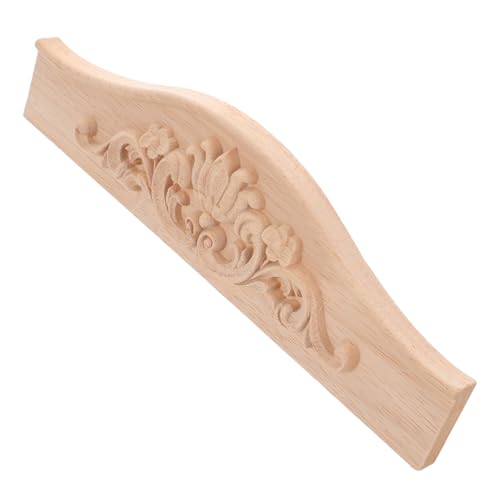 JECOMPRIS Massivholzgiebel Für Schränke Holzornamente Im Europäischen Stil DIY-Material Für Schranktüren Dekorative Applikationen Aus Holz Vintage-holzdekoration Für Möbel von JECOMPRIS