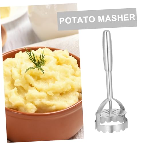 JECOMPRIS Kartoffelstampfer aus Edelstahl mit Langem Griff Handlicher Gemüsestampfer für Kartoffeln Kürbis Avocado Stabiles Küchenwerkzeug für Cremiges Püree und Babynahrung JECOMPRIS Kartoffelstampfer aus Edelstahl mit Langem Griff Handlicher Gemüsestampfer für Kartoffeln Kürbis Avocado Stabiles Küchenwerkzeug für Cremiges Püree und Babynahrung von JECOMPRIS