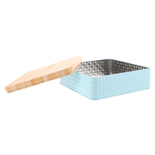 JECOMPRIS Kasten Kuchenbox Eisen Geschenkdose Blech Kuchenform Metall Weihnachtsplätzchendose Dekorative Nistdosen Weihnachtsleckerli-dose Kind Weißblech Teedose Süssigkeit von JECOMPRIS