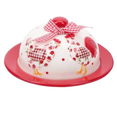 JECOMPRIS Keramik Butterplatte mit Floralem Design zum Servieren von Butter Kuchen Stilvolle Servierschale für Zuhause und Cafés JECOMPRIS Keramik Butterplatte mit Floralem Design zum Servieren von Butter Kuchen Stilvolle Servierschale für Zuhause und Cafés von JECOMPRIS
