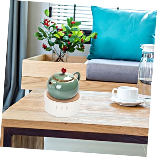 JECOMPRIS Keramik Teewärmer Stövchen Retro Teekannenwärmer mit Hohlraum Design und Rutschfestem Boden Vielseitig als Teekannen stövchen und Dekoratives Tischaccessoire Geeignet JECOMPRIS Keramik Teewärmer Stövchen Retro Teekannenwärmer mit Hohlraum Design und Rutschfestem Boden Vielseitig als Teekannen stövchen und Dekoratives Tischaccessoire Geeignet von JECOMPRIS