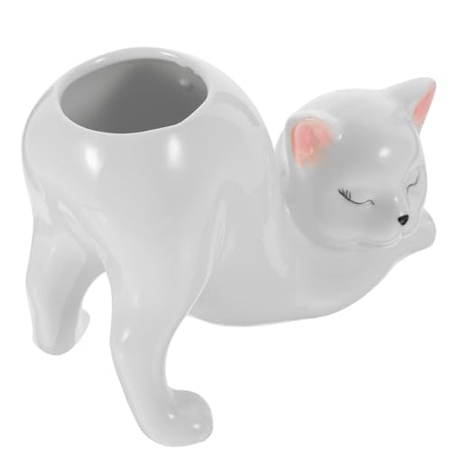 JECOMPRIS Keramikvase Für Blumenarrangements Kleine Tischdekoration Behälter Für Trockenblumen Aus Keramikmaterial JECOMPRIS Keramikvase Für Blumenarrangements Kleine Tischdekoration Behälter Für Trockenblumen Aus Keramikmaterial von JECOMPRIS