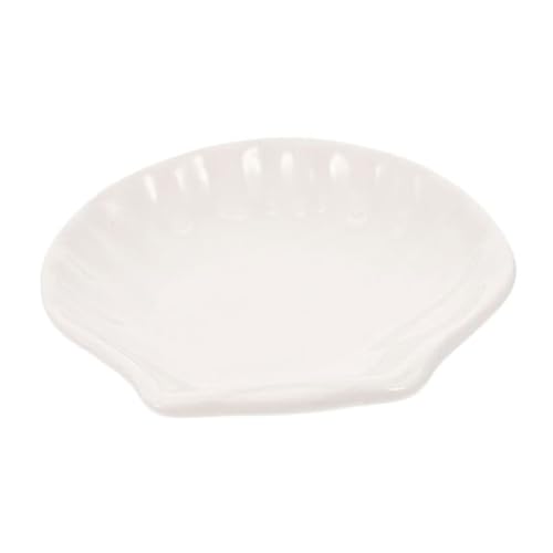 JECOMPRIS Keramischer Teebeutelhalter Muschelform für Sojasauce Dips und Snacks Langlebig und Leicht zu Reinigen für Zuhause Teestuben und von JECOMPRIS
