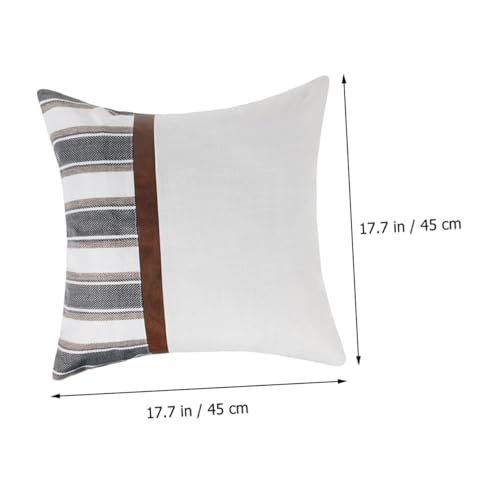 JECOMPRIS Kissenbezug Patchwork Design Schwarz Gestreift Leichtes Weiches Sofakissen Dekokissen Wohnzimmer Sofa Zierkissenbezug Komfortabel Strapazierfähig Modern JECOMPRIS Kissenbezug Patchwork Design Schwarz Gestreift Leichtes Weiches Sofakissen Dekokissen Wohnzimmer Sofa Zierkissenbezug Komfortabel Strapazierfähig Modern von JECOMPRIS