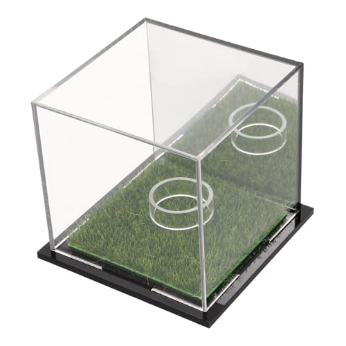 JECOMPRIS Klare Golfball Vitrine aus Robustem Displayhalter für Sammlerstücke Wie Golf und Billardbälle mit Verspiegelter Rückseite für Optimale Sichtbarkeit und Tiefe von JECOMPRIS